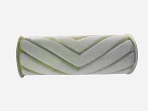 Rouleau en tissu blanc